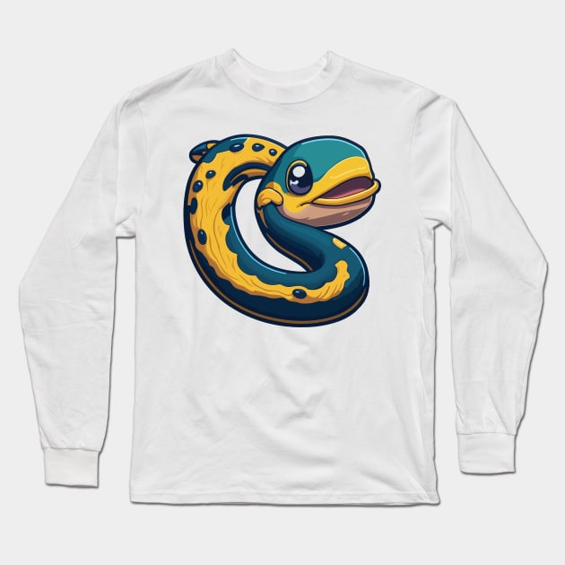 Cute Eel Long Sleeve T-Shirt by SpriteGuy95